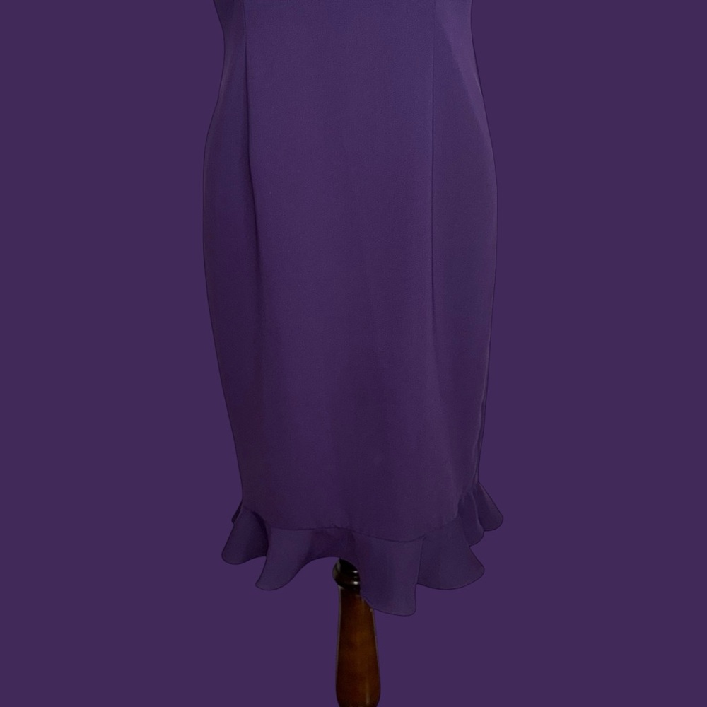 Danny & Nicole purple sleeveless dress - Picture 5 of 12
